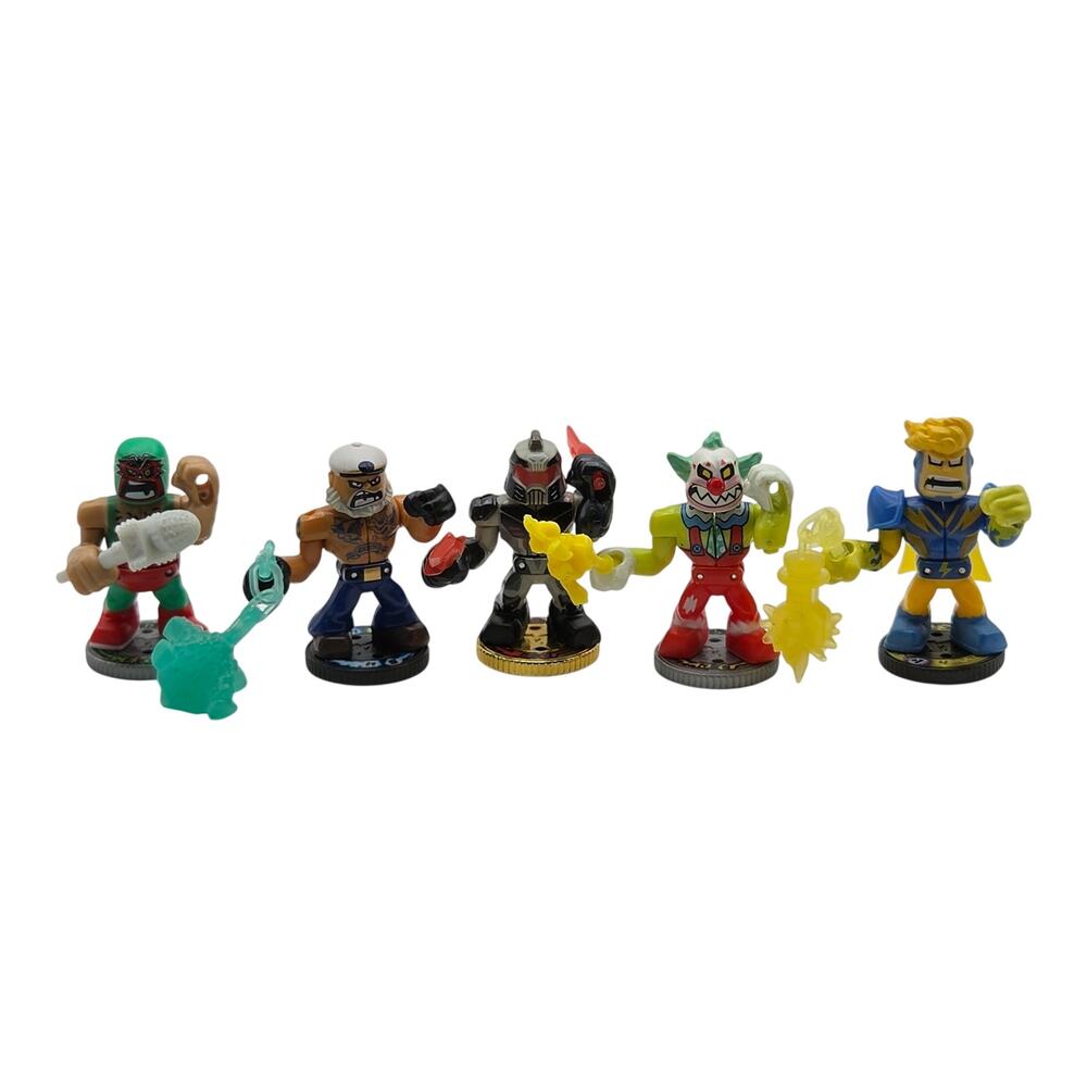 Moose Toys Akedo Ultimate Arcade Lot Of 5 With 1 Ultra Rare Action Figure VG
